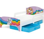 Smart Cama Infantil de Madera - Zoo - Marco de Cama, Colchón y Cajón, robustro Cómodo Dormitorio Impresa, Muebles para Niños, Espacio para Dormir: 140/70 cm