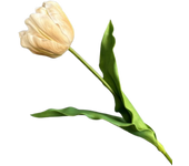 PU Artificial Tulip Branches Real Touch Handmade Rococo Tulip Stem Festival Faux Tulip Flower Weddings Party Decor