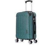 Equipaje de Cabina ABS 55x40x20cm 40L  20 Pulgadas  Ruedas Giratorias 360° y 2 Ganchos Laterales