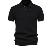 polos hombre manga corta ropa hombre día del padre 2025 New Summer Ribbed Knit Polo Shirt for Men Breathable and Cool Brand Quality Mens Textured Polo Shirts