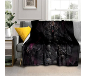 Gothic Horror Skull Ghost Cartoon  Blanket,Soft Throw Blanket for Home Bedroom Bed Sofa Picnic Travel Office Cover Blanket Kids