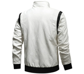 Autumn Winter Bomber Leather Jacket Men Scorpion Embroidery Hooded Jacket PU Leather Motorcycle Mens Ryan Gosling Drive Jacket