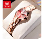 OLEVS Men's Watches Top Brand Luxury Original Quartz Wacth for Man Waterproof Tungsten Steel Case Strap Luminous Date Week Thin