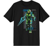 Halo Infinite Master Chief UNSC Logo Crew Neck Short Sleeve Black Men's T-Shirt