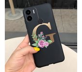 For Xiaomi Redmi A1 Case Black Crown Flowers Soft TPU Phone Cover Cases For Xiaomi Redmi A1 Plus A1+ RedmiA1 Sikilly Fundas Etui