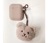 Plush Bear Pendant Protector for Apple Airpods 1 2 3 Wireless Earphone Silicone Protector for Airpods Pro 2 Earphone Soft Case