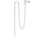 Aide 925 Sterling Silver Zircon Chain Tassel Ball Stud Drop Earrings For Women 18k Gold Thin Fine Jewelry Party