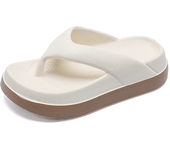 Summer new women's thick bottom EVA flip flops, casual and fashionable beach flip flops