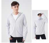 Sudadera con capucha de manga larga de verano para mujer, protección solar UV, ropa de secado rápido para hombre, chaqueta con capucha, sudadera fina para playa