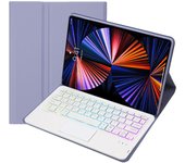 Keyboard Case for Lenovo Tab M10 Plus 10.6 Gen 3 10.6 inch Tablet Case TB125FU TB128FU Spanish Keyboard Rainbow Backlit Touchpad