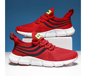 Zapatos de hombre, zapatillas clásicas transpirables para correr para hombre, zapatos de malla cómodos y ligeros para exteriores, zapatos para caminar sin cordones, Tenis Masculino