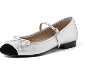 2025 Spring New Women Elegant Leather Shoes Fashion Korean Style Soft Bottom Anti-slippery Versatile Chic Bowtie Princess Shoes