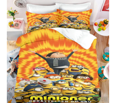 Anime M-Minions Love Child Duvet Cover Set HD Comforter Cover Bedclothes for Kids Bedding Sets Bedroom Decor