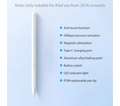 Bluetooth Stylus Pen For Apple Pencil Ipad Pro 12.9 11 10 9 7th 8th 9th 10th Gen Air 5 4 3 Mini 6 Touch Pens Tablet Accessories