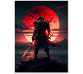 Retro Japan Anime Game Samurai Posters Prints Pictures Portrait Bushido Canvas Painting for Living Room Wall Art Home Decor