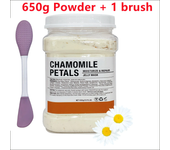 650g Chamomile Hyaluronic Acid Facial Moisturizing Mask Powder with Silicone Brush Increasing Skin Elasticity Rose Jelly Mask