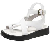 Sandalias planas de estilo romano para mujer, zapatos de verano