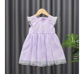 Bebé Internet celebridad alas falda verano nueva versión coreana niñas extranjero hilo esponjoso princesa vestido niñas vestido de gasa