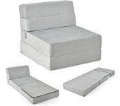 Sofá Cama Plegable 3 en 1, colchón Plegable, Espuma Extra Gruesa (15 cm), sofá Cama, colchón de Suelo, colchón Plegable, colchón de Invitados con Funda extraíble y Lavable, 190 x 71 x 15 cm,