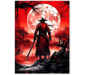Retro Japan Anime Game Samurai Posters Prints Pictures Portrait Bushido Canvas Painting for Living Room Wall Art Home Decor