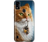 For ZTE Blade A51 Case Silicone Cute Cartoon Cats Wolf Printed Soft TPU Phone Cover 6.52" For ZTE Blade A51 A 51 BladeA51 Fundas