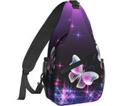Crossbody Backpack For Men Women Sling Bag, Flip Flops Seashell Chest Bag Shoulder Bag Lightweight One Strap Backpack Multipurpose Travel Hiking Daypack