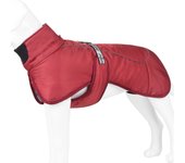 Chaqueta interior de algodón con cuello a prueba de viento para perros, chaqueta de invierno para exteriores, tamaño mediano y grande