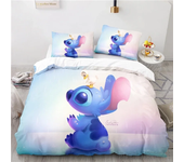Cute Cartoon Stitch Love Child Duvet Cover Set HD Comforter Cover Bedclothes for Kids Bedding Sets Bedroom Decor