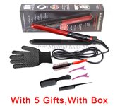 Professional 2in 1 Hair Straightener Iron Fast Warm-up LED Display Ceramic Coating Heating Plate Hair Straight Flat Iron Curl