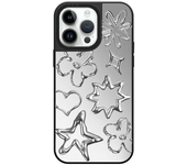 Funda de lujo para iPhone con espejo de maquillaje grafiti Accesorios de electrónica