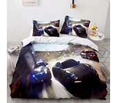 Sports Car Duvet Cover Sets Full Size,3 Piece Race Car Bedding Sets with Pillowcases for Teens Boys 2/3pcs Polyester Quilt Cover