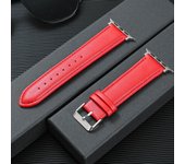 Correa de reloj de negocios suave para Apple Watch Ultra 8 7 SE 6 5 4 3 2 1, correa de muñeca de cuero genuino de piel de vaca de repuesto 38/40/41/42/44/45/49mm
