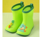 Zapatos de lluvia para niños, niños y niñas, botas de lluvia de tubo medio, bebés y niños pequeños de 1 a 6 años, zapatos de agua para niños, zapatos de goma, compañeros de clase