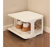 Zapatero de plástico multicapa, estantes de zapatos desmontables para el hogar, organizador de zapatos de gran capacidad, organizador de desorden para sala de estar