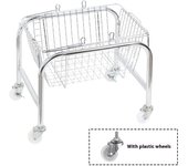 Convenient Snack Storage Basket High Load Bearing Large Capacity Mobile Trolley Storage Rack Coffee Table Nordic Book Shelf