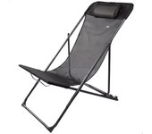 Hamaca plegable jardín multiposición c/cojín , Silla tumbona plegable y reclinable , Peso máx. 100kg. 3 posiciones, Medidas 53x78x87,5cm, antivuelco, Hamaca jardín, Tumbona jardín, silla jardín