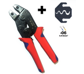 Terminals Crimping Tools Set SN-48B Plier with 02C 06WF 06 2546B 03H Interchangeable Jaws Ratcheting Wire Crimper with Bag