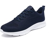 Zapatillas transpirables para correr para hombre, calzado deportivo informal con cordones