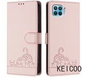 For Oppo Reno Find F17 A93 4 4f 5 X3 10 11 Lite 2020 Pro 4G Estampado Carcasa Protectora De Piel De Gatito