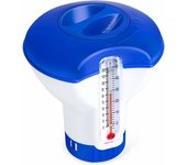Swimming Pool Chlorine Diffuser with Thermometer, Automatic Floating Dispenser, Chlorine Doser for 5 Inch Swimming Pool, Chemical Dispenser for Swimming Pool, Pond, Spa