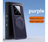 Funda Xiaomi 14, Mi 14 Pro, Disipación de Calor Succión Magnética Invisible Trolley Stand Funda Protectora