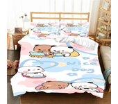 Kawaii Bubu and Dudu 3D Printing Anime Bedding Set Duvet Cover Comforter Bed Single Twin Full King Queen Size Bedding Set Kids