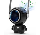 Ventilador de cuello colgante de astronauta de mano, recargable por USB, mini ventilador multifunción