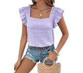 Sleeveless Ruffle Loose Female Tops Frill Top Novelty 2024 Modern Long Women's Shirt and Blouse Simple Cheap Stylish Cool Tall M