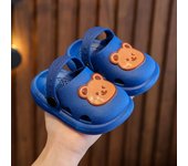 Zapatillas de los niños de verano de las niñas linda fruta interior de fondo suave antideslizante niño bebé bolsa de hogar cabeza sandalias agujero zapatos