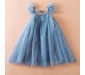 Rainbow Princess Dress with Sequins for Girl, Unicorn Costume of 3, 6 and 8 Years, Party Cake Clothes, Summer Novelty