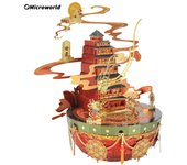 Microworld 3D Building Puzzle Gifts Chinese Anhui Province Featured Buildings Model Kits DIY Jigsaw Toys New Year Gift For Adult