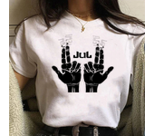 Jul t shirt women Japanese tshirt female anime 2000s y2k clothing
