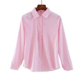 New Women's Shirts 2025 Summer Korean Style Black White Office Ladies Shirt Casual Long Sleeve Turndown Collar Career OL Blouses