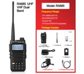 Retevis RA685 Walkie Talkie Ham Two-way Radio Stations Long Range Walkie-talkies Profesional UHF VHF USB Type C Charger 5W CHIRP